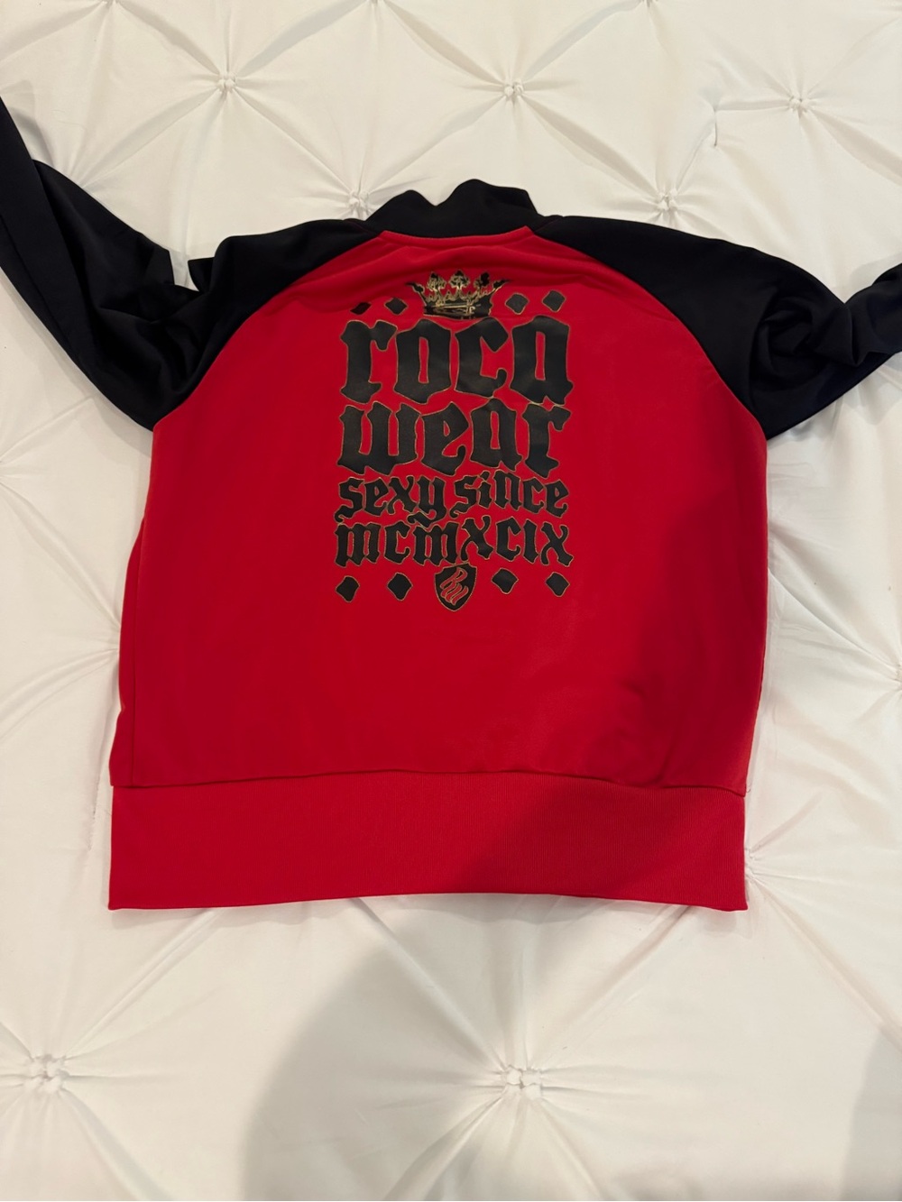 Rocawear Red & Black Full Zip Track Jacket XL Sexy Since MCMXCIX Y2K - Picture 15 of 16